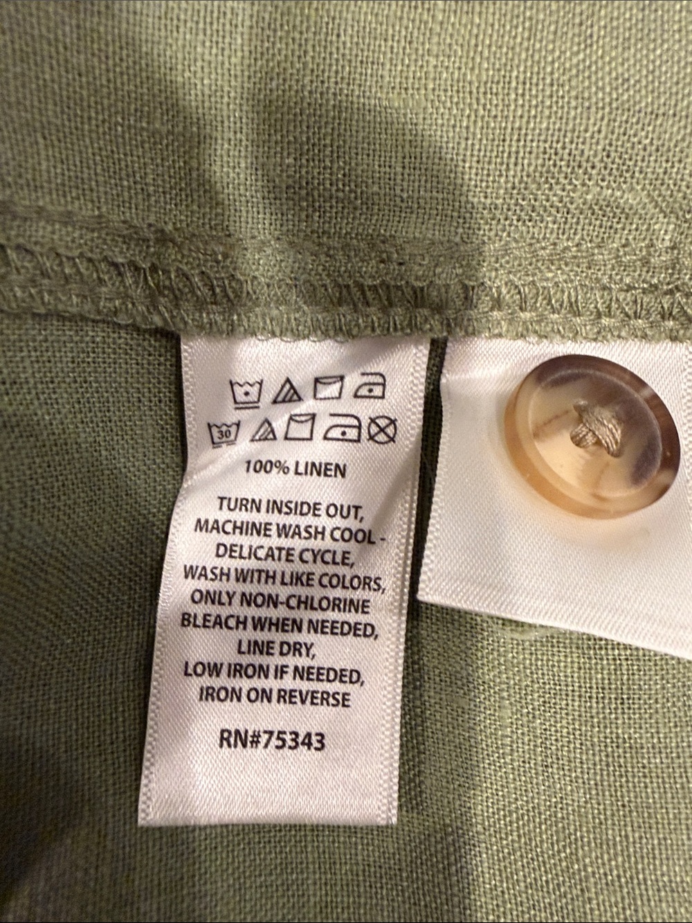 Rachel Zoe linen Utility Jacket with Contrast Stitching - Picture 4 of 4